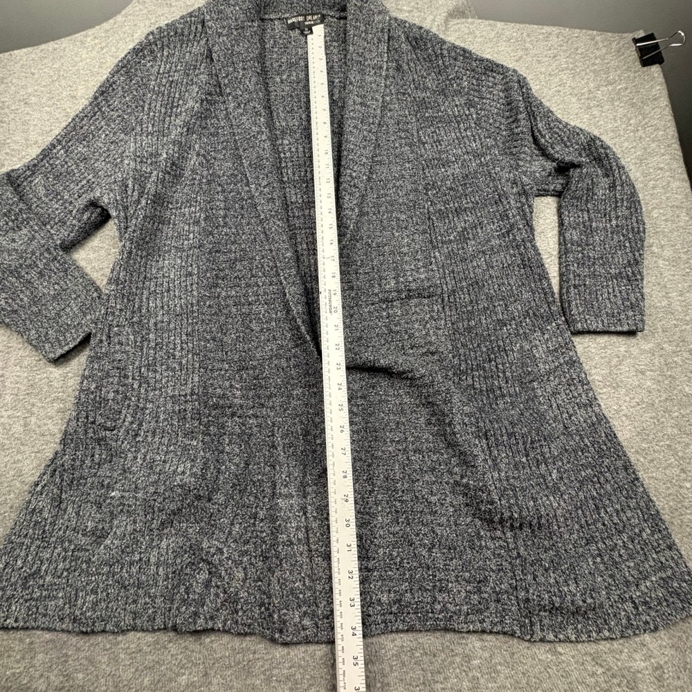 Barefoot Dreams CozyChic Lite Open Front Gray‎ Cardigan Women 3X Soft Minimalist - Picture 8 of 15